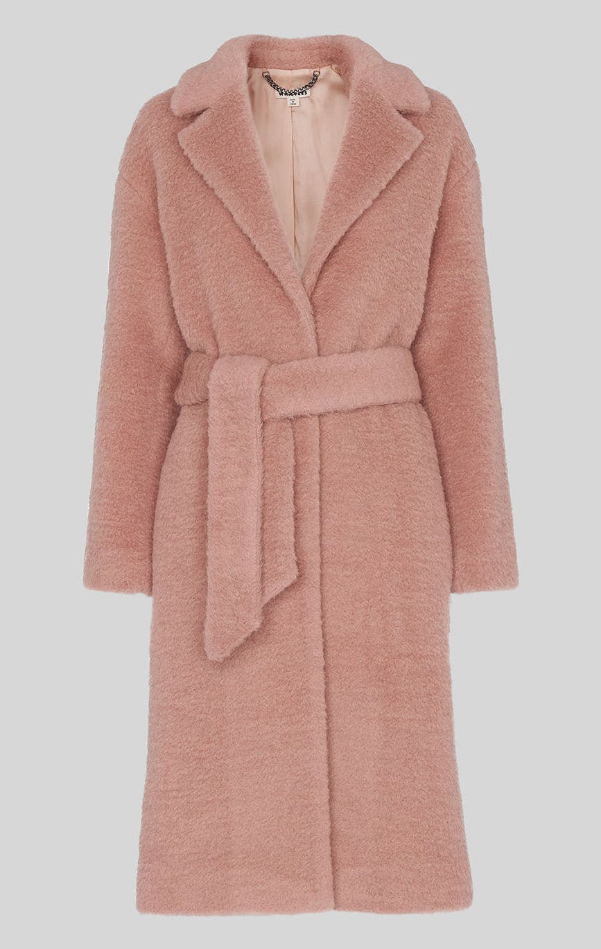 Whistles textured hotsell belted coat